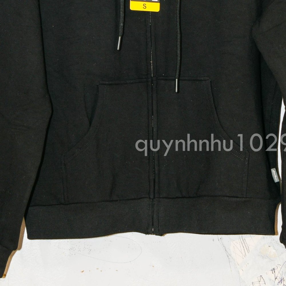 NWT Eddie Bauer Women's Supersoft Full Zip Hoodie Jacket in  BLACK - Picture 3 of 8